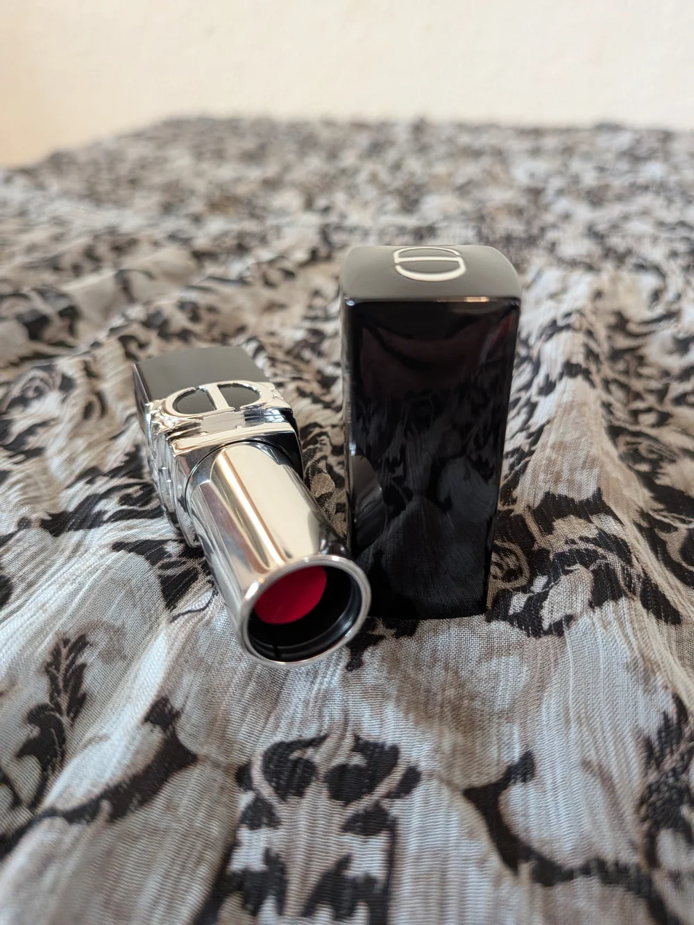 Rouge Dior Lipstick - 999 Satin Bright Raspberry Pink Absolutely Stunning